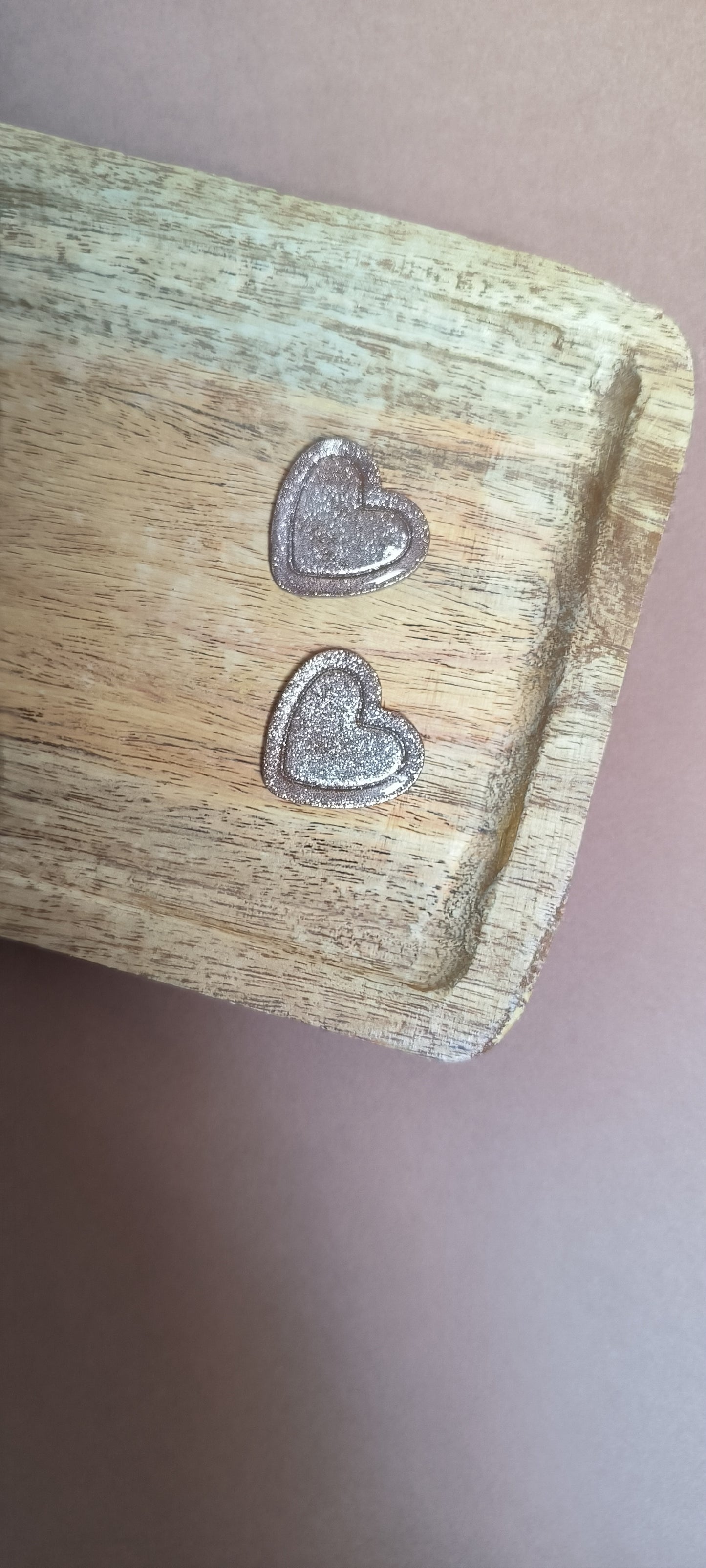 Cœur holographique rose gold