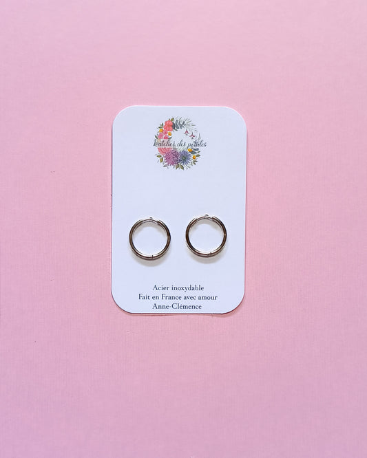 Créoles acier inoxydable