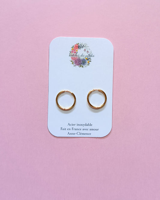 Créoles acier inoxydable